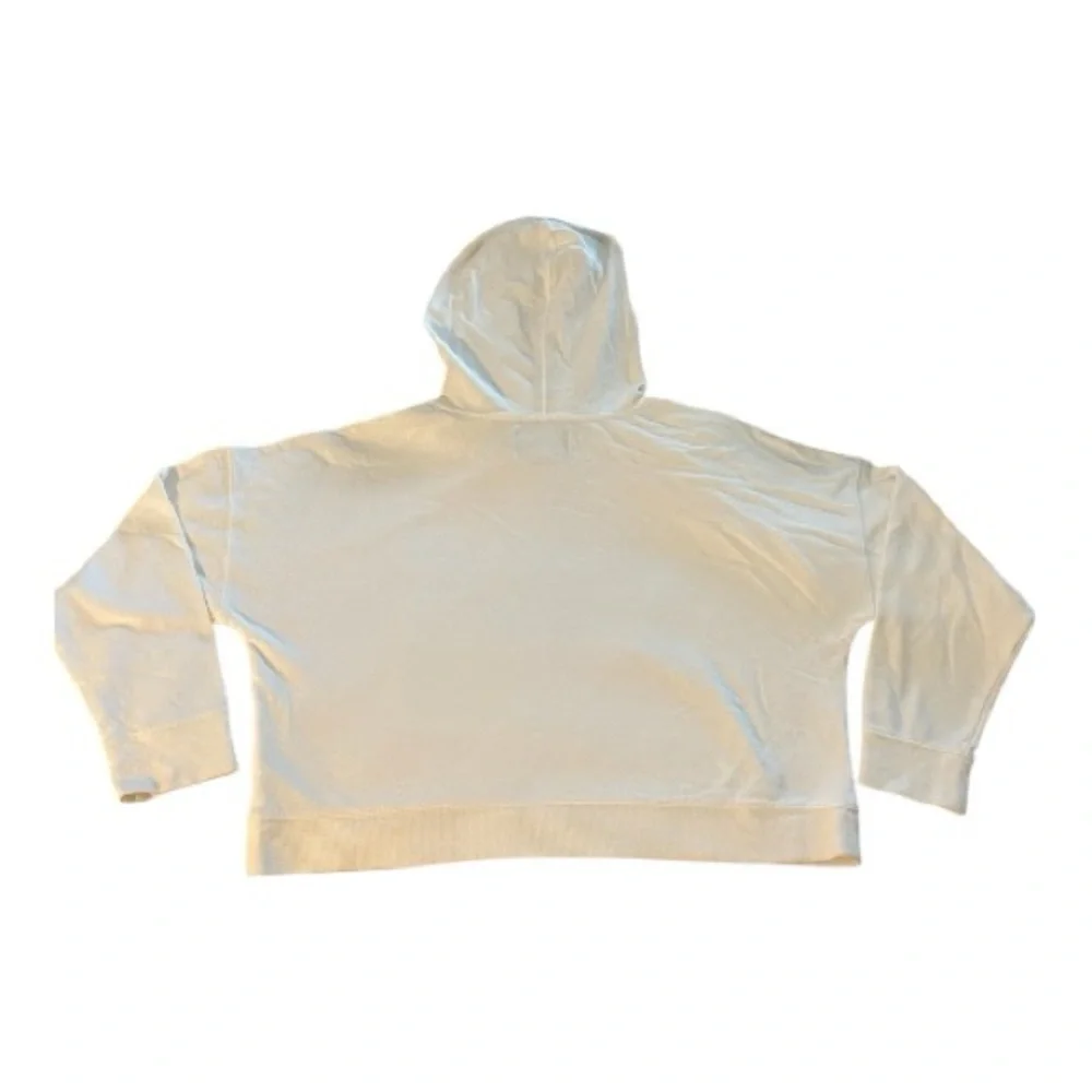 Calvin Klein Jeans Women's White Logo Hoodie‎